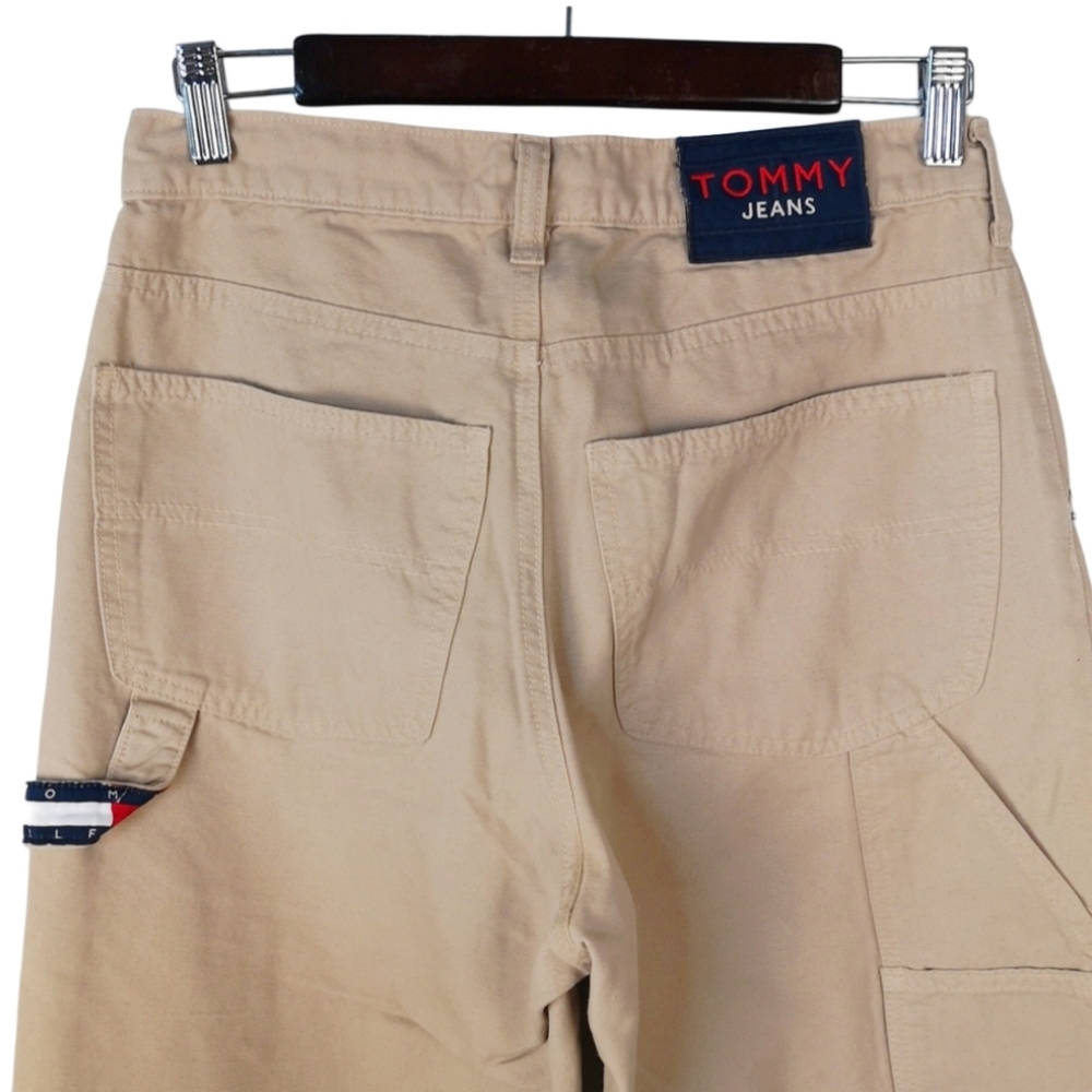 Vintage Tommy Jeans Men's 28" Tan‎ Painter Cotton Ankle Pants